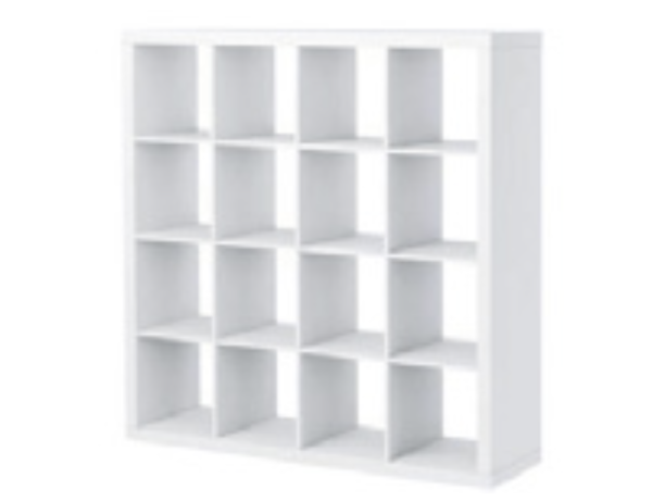 Scaffale libreria bianco 150x150x50 cm