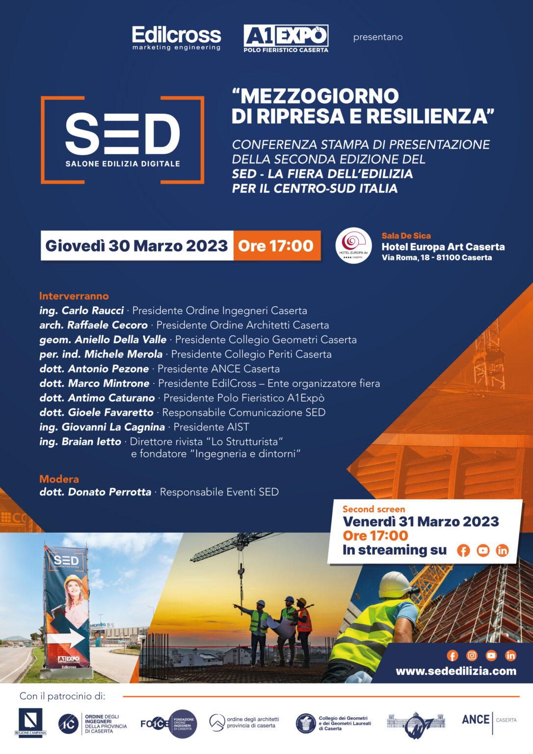 Conferenza stampa di presentazione di SED 2023 SED 2025 Il salone